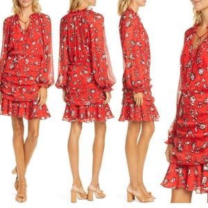 NEWLY REDUCED🥰 Veronica Beard Alena Floral Print Mini Dress